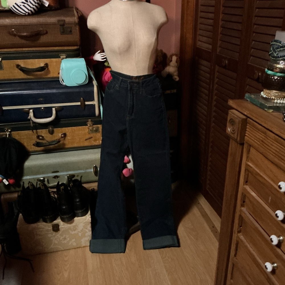 Tatyana Wide Leg martini glass jeans